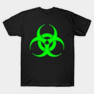 Neon Green Biohazard Sign T-Shirt